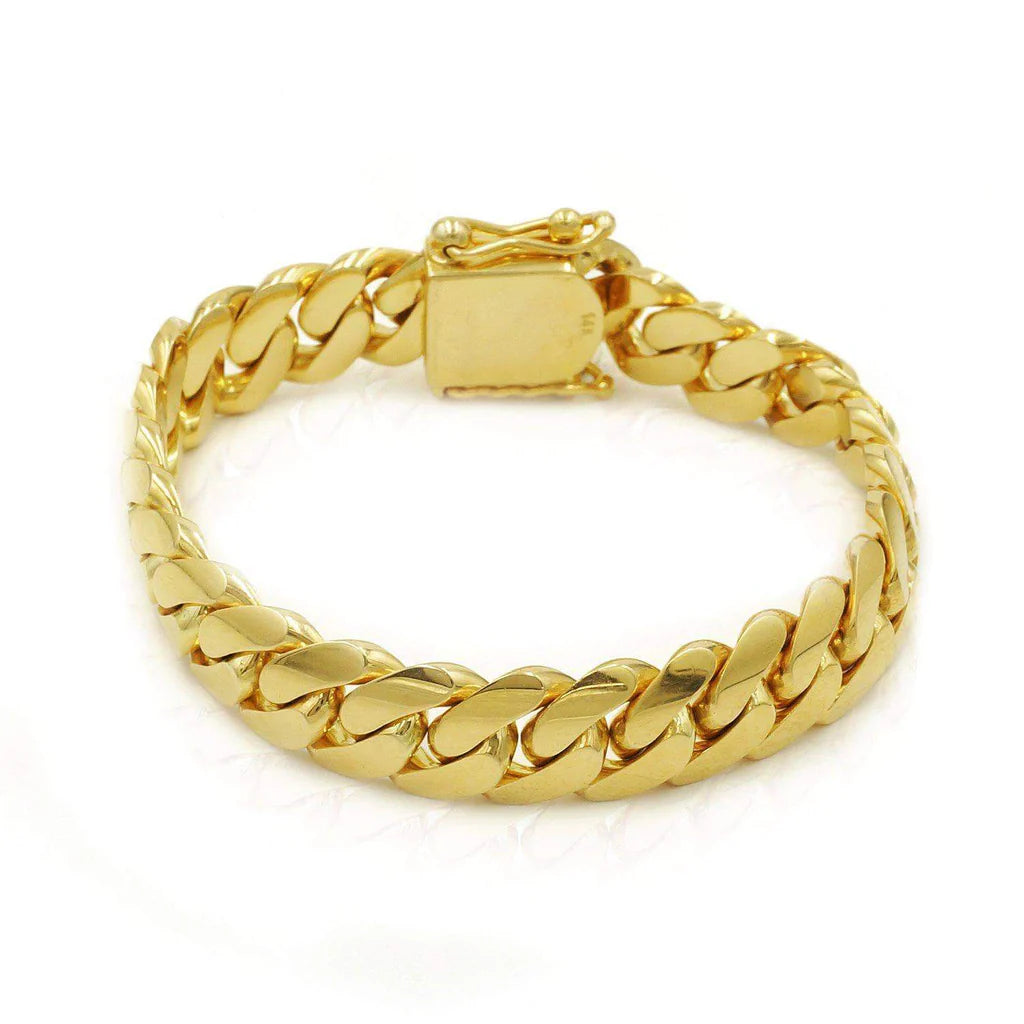 12MM Cuban Bracelet GOS